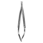 Porta-agujas con ramas redondas para microcirugía veterinaria